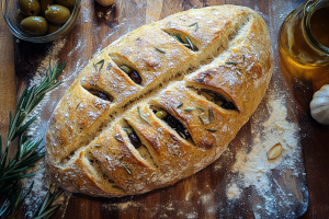 Fougasse mit Oliven