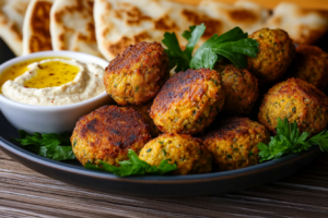 Falafel ohne Eier, ohne Milch